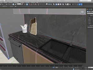 apartment kitchenroom 3D Model
