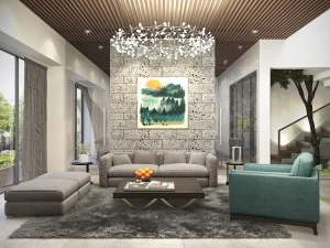 tropical living room 3D Model