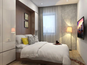 apartment bedroom modern 3D Model