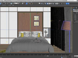 apartment bedroom modern 3D Model