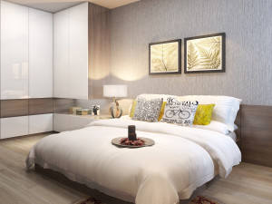 apartment bedroom modern Model 3D