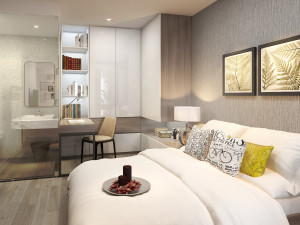 apartment bedroom modern Model 3D