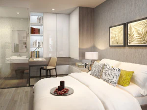 अपार्टमेंट बेडरूम आधुनिक 3D मॉडल