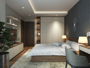 bedroom simple 3D मॉडल