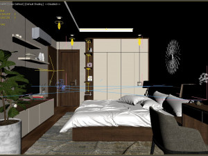 bedroom simple 3D मॉडल