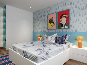 niebieski dla chłopca Model 3D