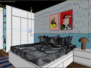 boyroom blue Modelo 3D