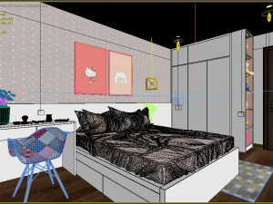 girlroom pink 3D 모델