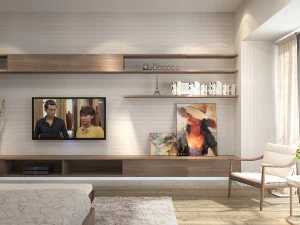 शयनकक्ष विला - ड्रेसिंग रूम विला 3D मॉडल