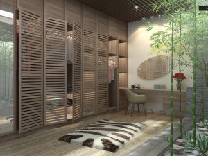 bedroom villa - dressing room villa 3D मॉडल