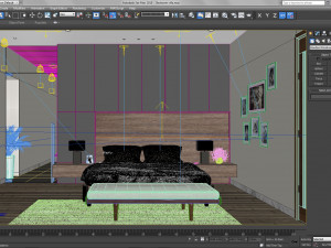 bedroom villa - dressing room villa 3D मॉडल