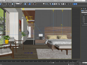 bedroom villa - dressing room villa 3D मॉडल