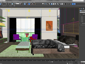 bedroom villa - dressing room villa 3D मॉडल