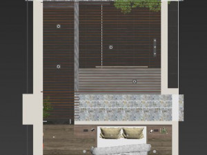 bedroom villa - dressing room villa 3D मॉडल