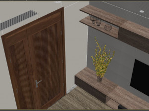 bedroom villa - dressing room villa 3D मॉडल