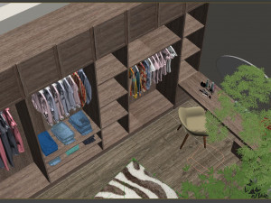 bedroom villa - dressing room villa 3D मॉडल