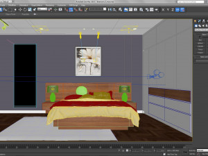 bedroom tropical 3D मॉडल