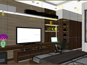 bedroom modern 3D Model