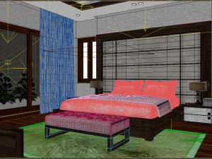 bedroom villa 3D Model