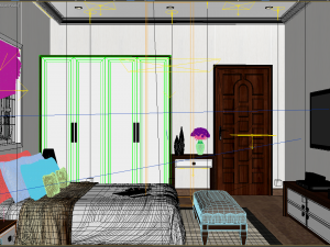 bedroom tropical Modèle 3D