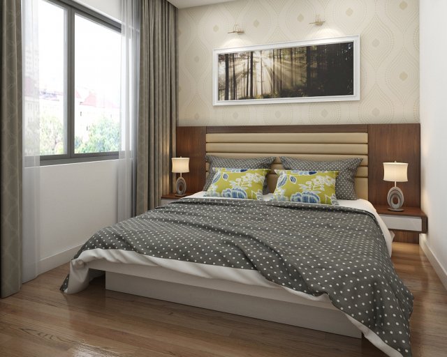 bedroom simple Modèle 3D .c4d .max .obj .3ds .fbx .stl .blend 