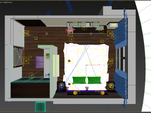 bedroom simple Modèle 3D