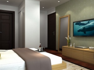 bedroom apartment 3D मॉडल