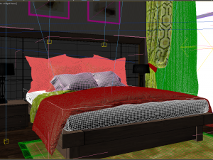 bedroom villa 3D मॉडल