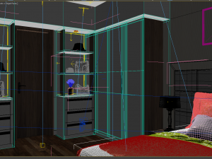 bedroom villa 3D मॉडल