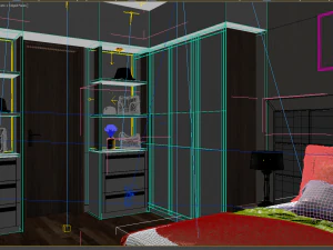 bedroom villa 3D Model