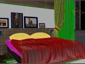 शयनकक्ष युवा 3D मॉडल