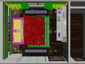 शयनकक्ष युवा 3D मॉडल