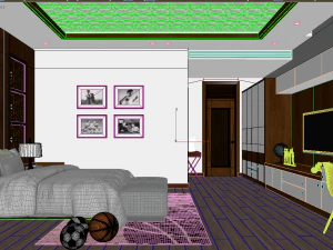 bedroom young 3D Model