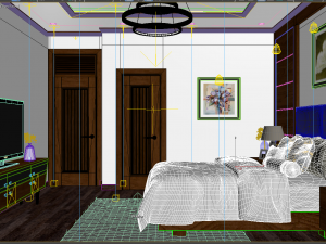 bedroom tropical 3D Model