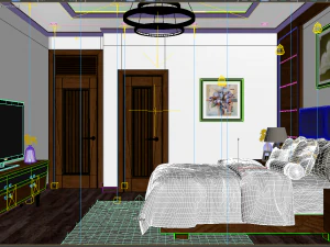 bedroom tropical 3D Model