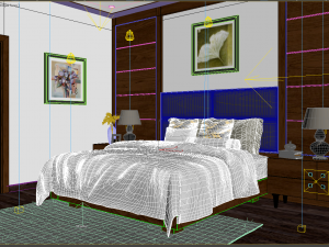 bedroom tropical 3D Model