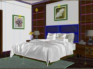 bedroom tropical 3D Model
