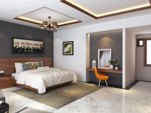 bedroom modern villa 3D Model