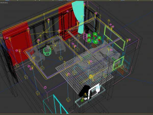 bedroom modern villa 3D Model