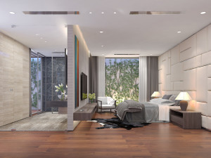 bedroom villa house 3D 模型