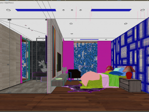 bedroom villa house 3D 模型