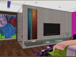 bedroom villa house 3D Model