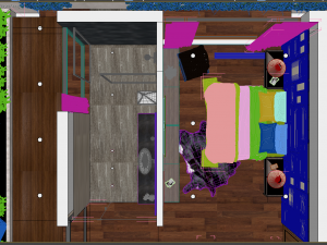 bedroom villa house 3D 模型