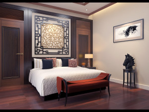 bedroom asian 3D-Modell