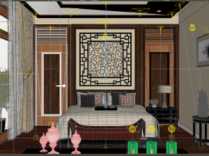 bedroom asian 3D-Modell