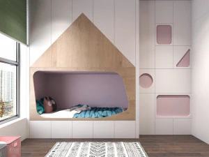 minimalismo do quarto das crian&ccedil;as Modelo 3D