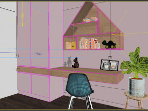 children bedroom minimalism 3D मॉडल