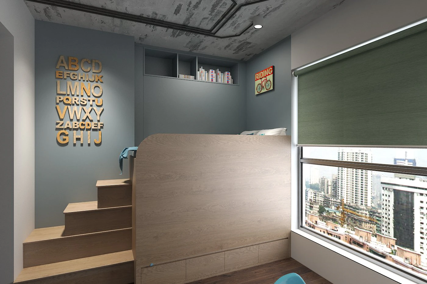 children bedroom style 3D Model .c4d .max .obj .3ds .fbx .stl .blend 