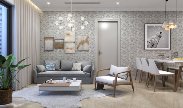 apartment livingroom 3D 模型 .c4d .max .obj .3ds .fbx .stl .blend 