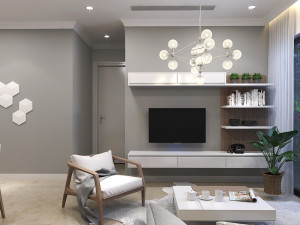 apartment livingroom 3D 模型